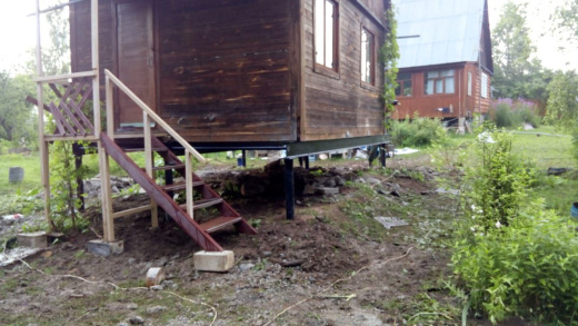 Фундамент на винтовых сваях 6x4м